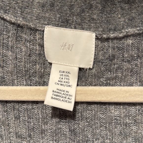 H&M Long Cardigan ; Size XXL ; Color Grey - Picture 3 of 8